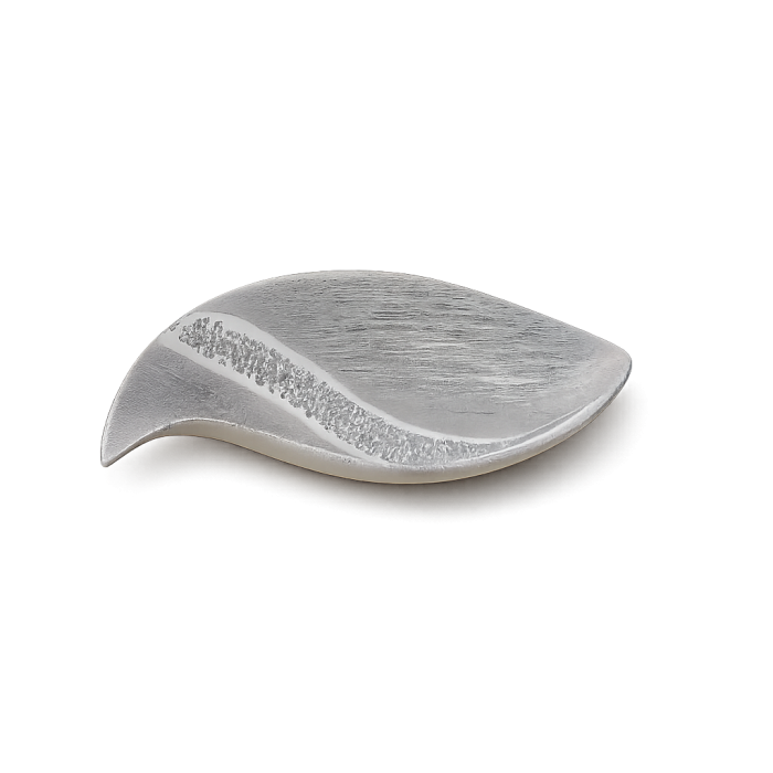 Πιατέλα Κεραμική Hesperides Silver Ασημί 35x17x8cm