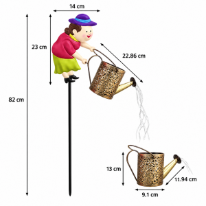 Ηλιακό Διακοσμητικό Φωτιστικό Led Κήπου 36x82cm General Trade 554850