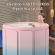 Φορητή πτυσσόμενη μπανιέρα Robust Travel Bath PVC 70x65x70cm σε βεράντα εξοχικής κατοικίας