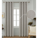 Κουρτίνα με κρίκους Silver Mist ανοιχτό γκρι 270x280cm