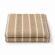 Μπεζ ριχτάρι Chenille με κρόσια Sahara Chevron 180x180cm