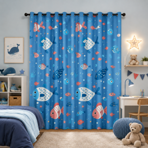 Κουρτίνα με Κρίκο Παιδική Ocean Friends Kids Curtain 270x280cm Galifas 795507