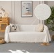 Ριχτάρι Chenille λευκό με κρόσια 180x320cm