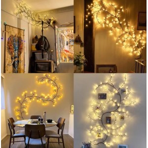72 LED Διακοσμητικά Κλαδιά Τοίχου με Θερμό Φως 200cm General Trade 772151