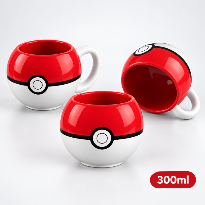 GB eye Pokemon - 3D Pokeball Κούπα Κεραμική Κόκκινη 300ml MG1137