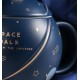 Κούπα πορσελάνης με καπάκι 360ml Space Blue με σχέδιο διάστημα