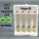 Φορτιστής Μπαταριών AA / AAA Deleex USB 4 Θέσεων