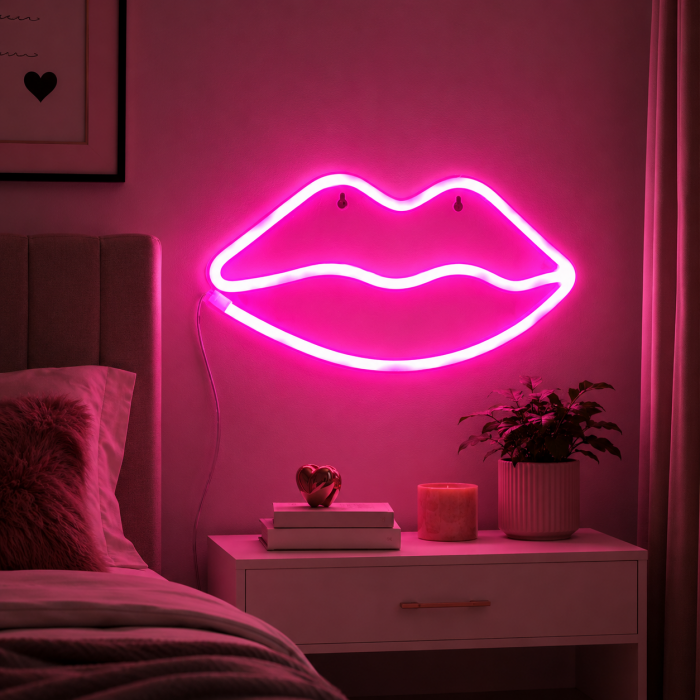 Φωτιστικό Smile Light Neon Πολύχρωμο 27,5x14,5cm