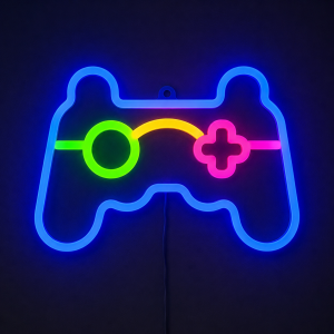 Διακοσμητικό Φωτιστικό Gaming Controller LED RGB Neon B09SL878M1