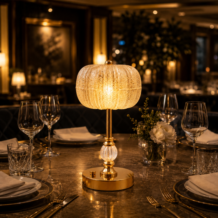 Φωτιστικό Επαναφορτιζόμενο Artistic Crystal LED Table Lighting 10x29cm
