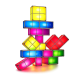 Φωτιστικό LED Tetris με 7 Τουβλάκια | Ρετρό Gaming Φωτιστικό