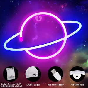 Διακοσμητικό Φωτιστικό Saturn LED 30x18cm Neon 15004BLV50CL