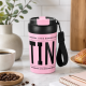 Ποτήρι θερμός 600ml από ανοξείδωτο ατσάλι με καλαμάκι