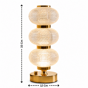 Φωτιστικό Επαναφορτιζόμενο Lumière Trio Crystal Lamp 12x33cm General Trade 884165