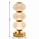 Lumière Trio Crystal Επαναφορτιζόμενο Επιτραπέζιο Φωτιστικό 12x33cm