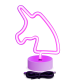 Φωτιστικό LED Neon Unicorn Ροζ USB & Μπαταρίας 19x10x15εκ.