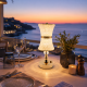 Επαναφορτιζόμενο επιτραπέζιο φωτιστικό Celeste Crystal Lamp 12x32cm
