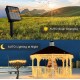 200 LED λαμπάκια 20 μέτρα θερμό λευκό με φωτοβολταϊκό πάνελ