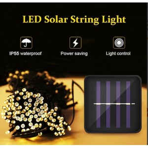 100 LED Λαμπάκια 10 μέτρα Θερμό Λευκό Εξωτερικού Χώρου με Φωτοβολταϊκό Πάνελ General Trade 60472163