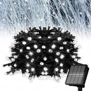 100 LED Λαμπάκια 10 μέτρα Ψυχρό Λευκό Εξωτερικού Χώρου με Φωτοβολταϊκό Πάνελ General Trade 60477477