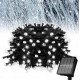 200 LED λαμπάκια 20 μέτρα ψυχρό λευκό με φωτοβολταϊκό πάνελ