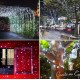 200 LED λαμπάκια 20 μέτρα ψυχρό λευκό με φωτοβολταϊκό πάνελ