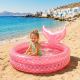 Φουσκωτή πισίνα στρογγυλή Mermaid 120cm ροζ με σχέδιο γοργόνας