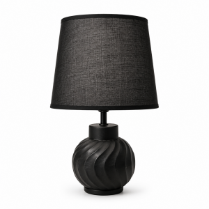 Φωτιστικό Επιτραπέζιο Μεταλλικό E27 Obsidian Twist Table Lamp 23x34cm General Trade 11461