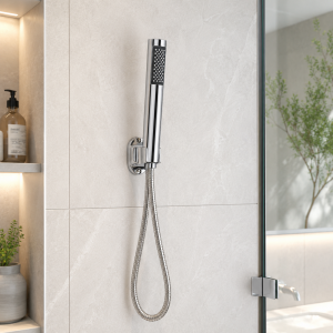 Τηλέφωνο Ντουζ με σπιραλ 150cm Ασημί ForHome 65205640