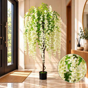 Τεχνητό Διακοσμητικό Φυτό 170cm Artificial Bean σε Γλάστρα Galifas 449814