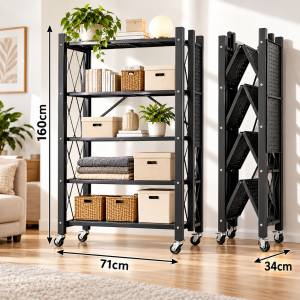 Ραφιέρα Μεταλλική 5 θέσεων με ρόδες 71x34x160cm General Trade 44013