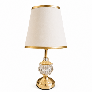 Φωτιστικό Επιτραπέζιο Μεταλλικό E27 Golden Crystal Royale Table Lamp 25x42cm General Trade 11451