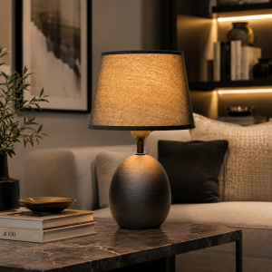Φωτιστικό Επιτραπέζιο Μεταλλικό E27 Bronze Dusk Table Lamp 20x33cm General Trade 11449