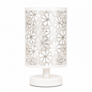 Φωτιστικό Επιτραπέζιο Μεταλλικό E27 Silver Blossom Table Lamp 14x30cm General Trade 11437