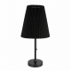 Μαύρο μεταλλικό επιτραπέζιο φωτιστικό E27 Midnight Pleat 23x49cm