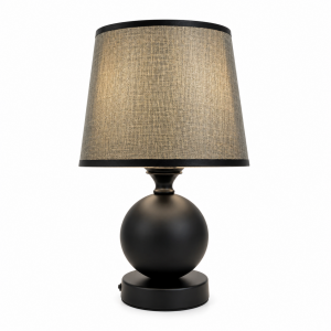 Φωτιστικό Επιτραπέζιο Μεταλλικό E27 Amber Noir Table Lamp 18x30cm General Trade 11441