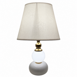 Φωτιστικό Επιτραπέζιο Μεταλλικό E27 Ivory Bloom Table Lamp 25x40cm General Trade 11444