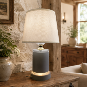 Φωτιστικό Επιτραπέζιο Μεταλλικό E27 Ivory Glow Table Lamp 18x32cm General Trade 1144\2