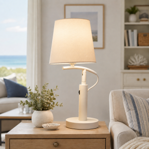 Φωτιστικό Επιτραπέζιο Μεταλλικό E27 Ivory Arc Table Lamp 18x40cm General Trade 11429