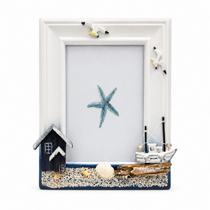Ξύλινη επιτοίχια κορνίζα φωτογραφίας 13x18cm