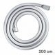 Σπιράλ ντους PVC Flexible Silver Shower Hose 200cm