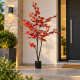 Τεχνητό διακοσμητικό φυτό Red Maple σε γλάστρα 150cm με κόκκινα φύλλα
