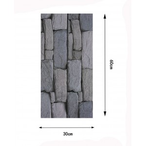Διακοσμητικό Αυτοκόλλητο Τοίχου Nordic Stone Wall Panel 1τμχ 30x60cm Galifas 773115