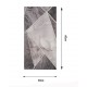 Διακοσμητικό αυτοκόλλητο τοίχου Geometric Marble Elegance Panel 30x60cm