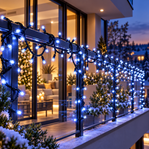 1020 Led Λαμπάκια Ψυχρό Λευκό Φως με Προγράμματα IP44 54m General Trade 313864