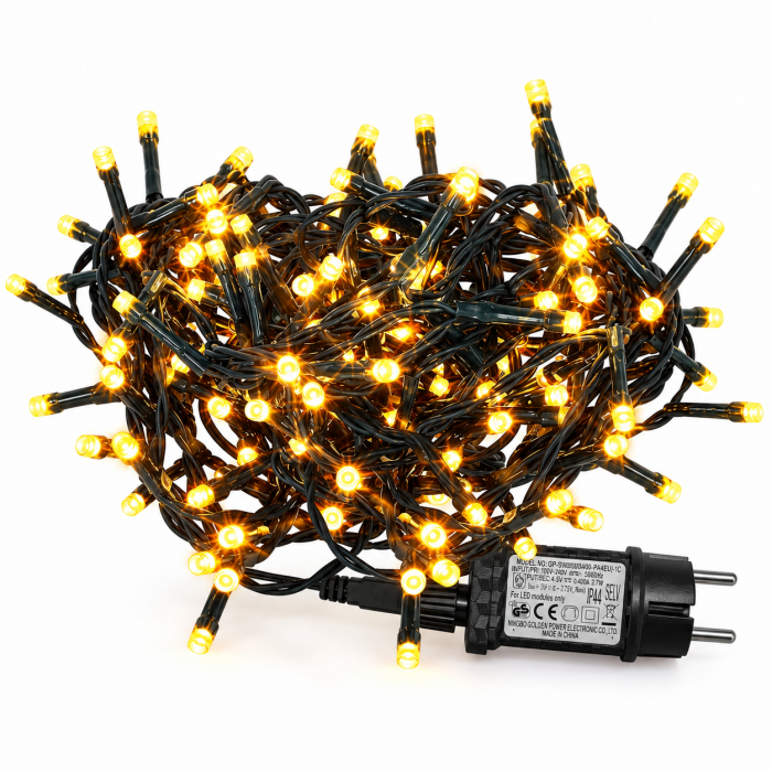 180 LED Λευκό Θερμό 12m με 8 Προγράμματα IP44