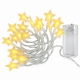 20 LED Λαμπάκια Μπαταρίας Θερμό Λευκό με Controller 2,3m