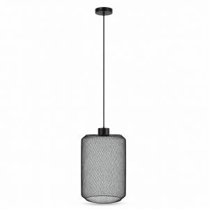 Κρεμαστό Φωτιστικό Mesh Μαύρο Μεταλλικό 48x48x80cm