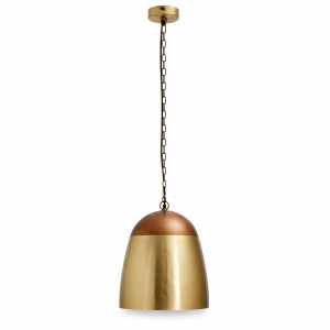Κρεμαστό Φωτιστικό Mervin Μεταλλικό Χάλκινο 43cm E27
