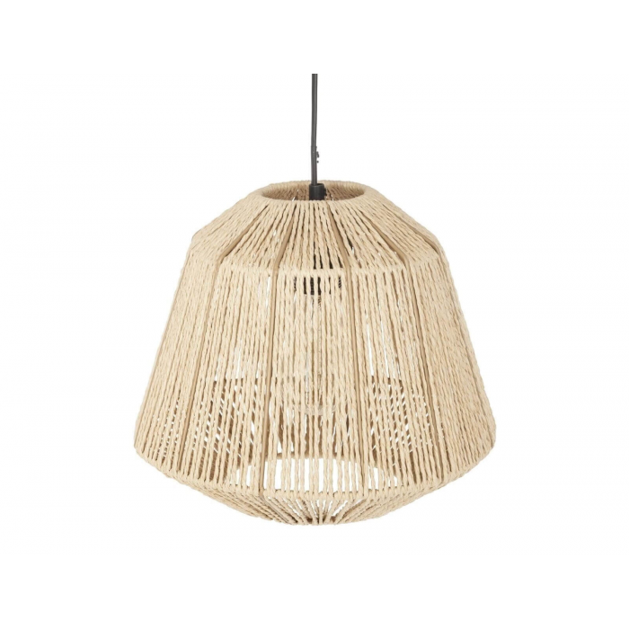 Κρεμαστό φωτιστικό οροφής rattan Atmosphera Jily D29 σε boho εξοχικό σαλόνι